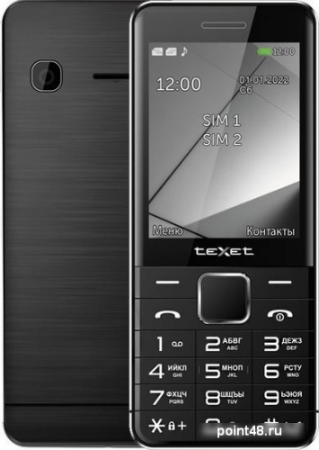 Кнопочный телефон TeXet TM-425 (черный) в Липецке