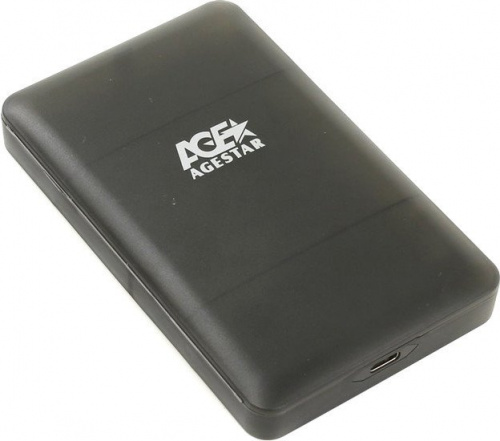 Внешний корпус для HDD/SSD AgeStar 31UBCP3 SATA пластик черный 2.5