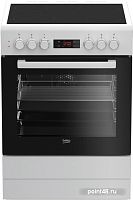 Плита Электрическая Beko FSM67300GWS белый стеклокерамика в Липецке