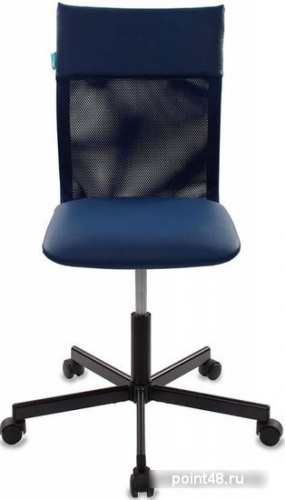 Кресло Бюрократ CH-1399/BLUE спинка сетка синий сиденье синий искусственная кожа крестовина металл фото 2