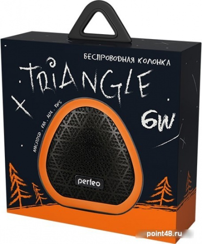 Купить Беспроводная колонка Perfeo Triangle (черный/оранжевый) в Липецке фото 2