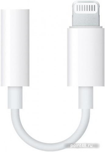 Переходник Apple MMX62ZM/A mini-Jack 3.5 (m) Lightning (m) белый в Липецке фото 3