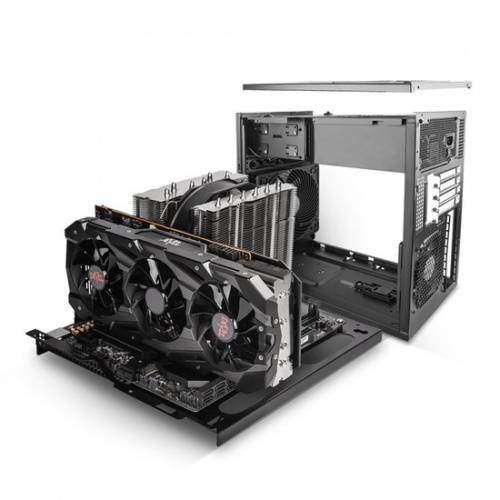 Корпус Silverstone SST-CS330B Case Storage Micro-ATX Tower Computer Case, support 7x 3.5  or 2.5  Hot-Swap HDD Bays + 1x 3,5  or 2,5 , black internal and black outs e фото 2
