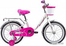 Купить Детский велосипед Novatrack Ancona 16 (белый/розовый, 2019) в Липецке