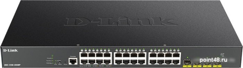 Купить Коммутатор D-Link DGS-1250-28XMP DGS-1250-28XMP/A1A 24G 4SFP+ 24PoE 370W настраиваемый в Липецке