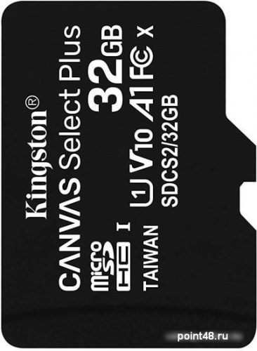 Купить Флеш карта microSDHC 32Gb Class10 Kingston SDCS2/32GBSP CanvSelect Plus w/o adapter в Липецке
