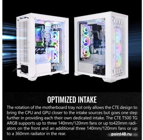 Корпус Thermaltake CTE T500 TG ARGB Snow CA-1X8-00F6WN-01 фото 3