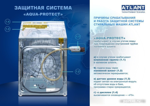 Стиральная машина АТЛАНТ СМА 60У109-000 в Липецке фото 2