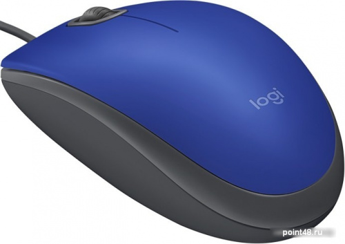 Купить Мышь Logitech M110 синий оптическая (1000dpi) silent USB (2but) в Липецке фото 3