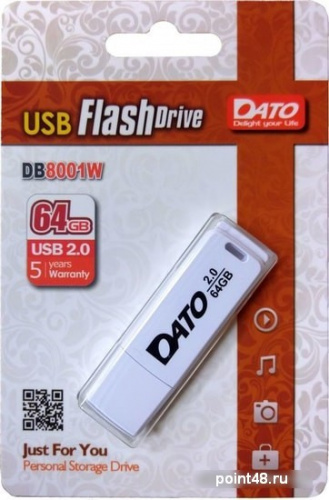 Купить Флеш Диск Dato 64Gb DB8001 DB8001W-64G USB2.0 белый в Липецке фото 2