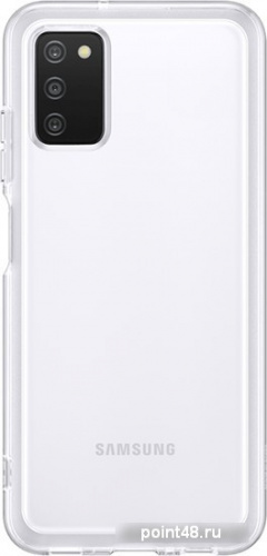 Чехол (клип-кейс) Samsung для Samsung Galaxy A03s Soft Clear Cover прозрачный (EF-QA037TTEGRU) в Липецке фото 2