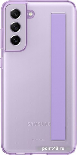 Чехол (клип-кейс) Samsung для Samsung Galaxy S21 FE Slim Strap Cover фиолетовый (EF-XG990CVEGRU) в Липецке фото 3
