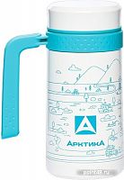 Купить Термокружка для напитков Арктика 412-500 0.5л. белый/голубой картонная коробка (412-500/WHI) в Липецке
