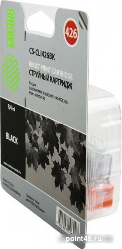 Купить Картридж совм. Cactus CLI426BK черный для Canon Pixma MG5140/5240/6140/8140/MX884 (8.4мл) в Липецке фото 2