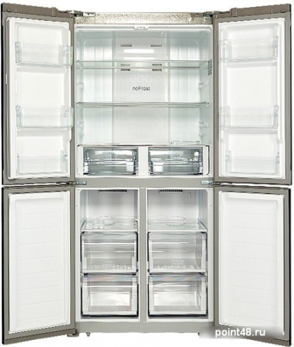 Четырёхдверный холодильник Hiberg RFQ-490DX NFGP в Липецке фото 2