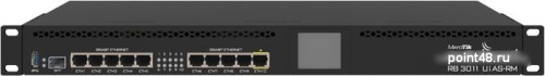 Купить Роутер MikroTik RB3011UIAS-RM 10/100/1000BASE-TX/SFP черный в Липецке