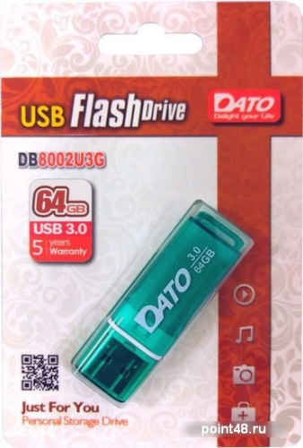 Купить Флеш Диск Dato 64Gb DB8002U3 DB8002U3G-64G USB3.0 зеленый в Липецке фото 2