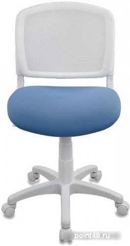 Кресло детское Бюрократ CH-W296NX/26-24 спинка сетка белый TW-15 сиденье голубой 26-24 фото 2