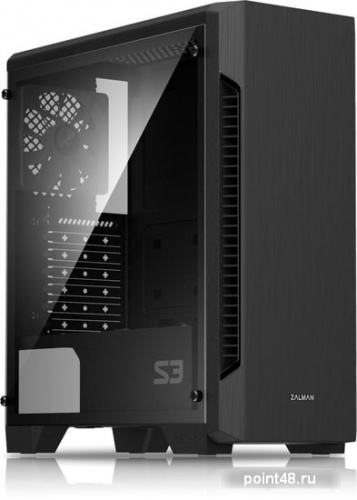 Корпус M iTower Zalman S3 black (ATX, mATX, Mini-ITX, USB2.0x2, USB3.0x1, без БП) (S3) фото 2