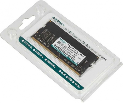 Память DDR4 8Gb 2400MHz Kingmax KM-SD4-2400-8GS RTL PC4-19200 CL17 SO-DIMM 260-pin 1.2В dual rank фото 3