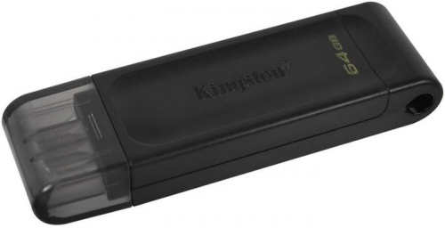 Купить Флеш Диск Kingston 64Gb DataTraveler 70 Type-C DT70/64GB USB3.2 черный в Липецке фото 3