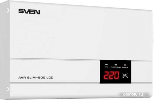 Купить Стабилизатор напряжения SVEN AVR SLIM-500 LCD в Липецке