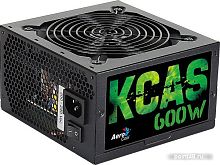 Блок питания Aerocool ATX 600W KCAS PLUS 600 80+ bronze (24+4+4pin) APFC 120mm fan 7xSATA RTL