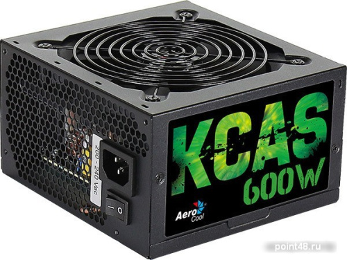 Блок питания Aerocool ATX 600W KCAS PLUS 600 80+ bronze (24+4+4pin) APFC 120mm fan 7xSATA RTL