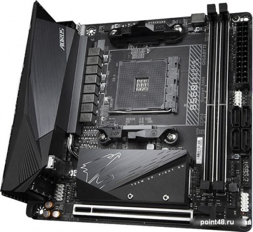 Материнская плата Gigabyte B550I AORUS PRO AX Soc-AM4 AMD B550 2xDDR4 mini-ITX AC`97 8ch(7.1) 2.5Gg RAID+HDMI+DP фото 3