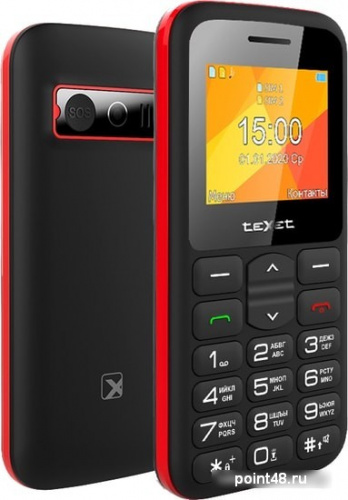 Мобильный телефон TeXet TM-B323 (черный/красный) в Липецке фото 2