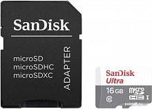 Купить Флеш карта microSDHC 16Gb Class10 Sandisk SDSQUNS-016G-GN3MA Ultra в Липецке