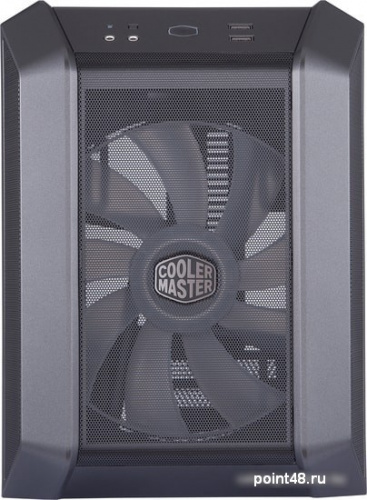 Корпус Cooler Master MasterCase H100 Iron Grey ARGB темно-серый без БП miniITX 1x120mm 1x140mm 2xUSB3.0 audio bott PSU фото 2