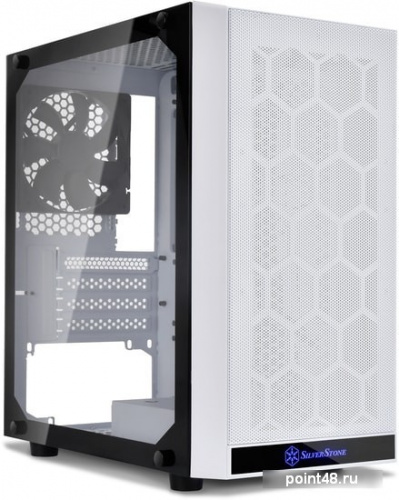 Корпус Silverstone SST-PS15W-G Precision Mini Tower Micro ATX Computer Case, tempered glass, white