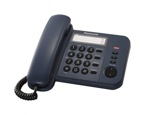 Купить Телефон проводной Panasonic KX-TS2352RUB, повторный набор, индикатор вызова, черный в Липецке фото 3