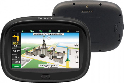 Навигатор Автомобильный GPS Prology Imap Moto 4.3 480x272 4Gb microSD Bluetooth черный Navitel фото 3