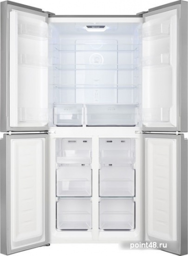 Холодильник Weissgauff WCD 486 NFX нержавеющая сталь (трехкамерный) в Липецке фото 2