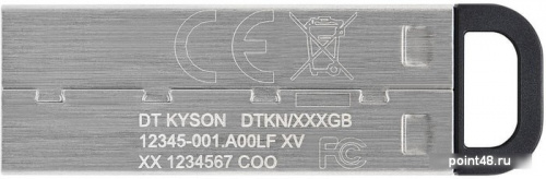 Купить Флеш Диск Kingston 64Gb DataTraveler Kyson DTKN/64GB USB3.1 серебристый/черный в Липецке фото 2