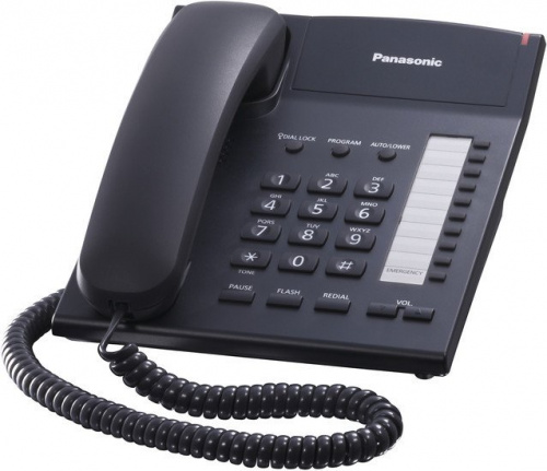 Купить Проводной телефон PANASONIC KX-TS2382RUB, черный в Липецке