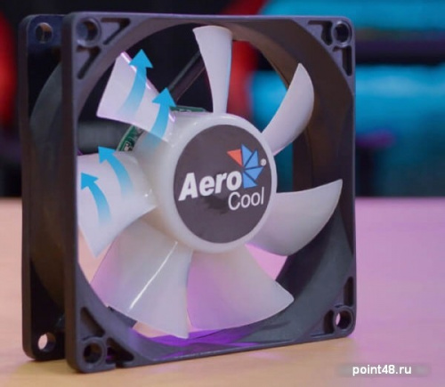 Вентилятор Aerocool Frost 8 80x80mm 3-pin 4-pin(Molex)28dB 90gr LED Ret фото 3
