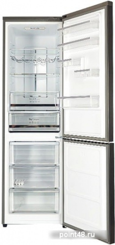 Холодильник двухкамерный Hiberg RFC-372DX NFXd морозильная камера снизу, цвет темная нержавеющая сталь в Липецке фото 2