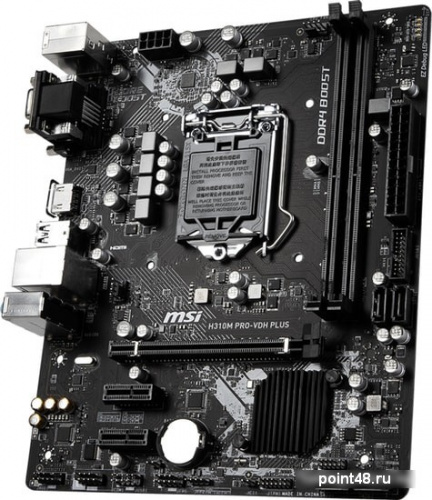 Материнская плата MSI H310M PRO-VDH PLUS Soc-1151v2 Intel H310 2xDDR4 mATX AC`97 8ch(7.1) GbLAN+VGA+DVI+HDMI фото 3