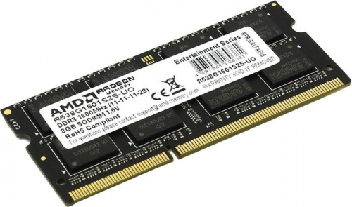 Память DDR3 8Gb 1600MHz AMD R538G1601S2S-UO OEM PC3-12800 CL11 SO-DIMM 204-pin 1.5В фото 2
