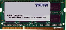 Память DDR3 4Gb 1333MHz Patriot PSD34G13332S RTL PC3-10600 SO-DIMM 204-pin