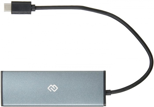 Разветвитель USB-C Digma HUB-4U3.0-UC-G 4порт. серый фото 2