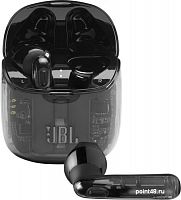 Купить Гарнитура вкладыши JBL T225 TWS прозрачный/черный беспроводные bluetooth в ушной раковине (JBLT225TWSGHOSTBLK) в Липецке