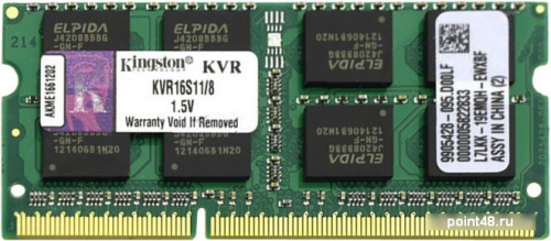 Модуль памяти KINGSTON KVR16S11/8 DDR3 - 8Гб 1600, SO-DIMM, Ret