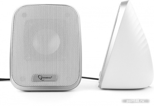 Купить Акустич. система 2.0 Gembird SPK-100-W, белый, 6 Вт, регулятор громкости, USB-питание в Липецке фото 3
