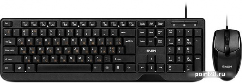 Купить Клавиатура + мышь SVEN KB-S330C черный (104+12Fn)+3кл, 1200DPI) в Липецке