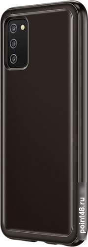 Чехол (клип-кейс) Samsung для Samsung Galaxy A03s Soft Clear Cover черный (EF-QA037TBEGRU) в Липецке фото 3
