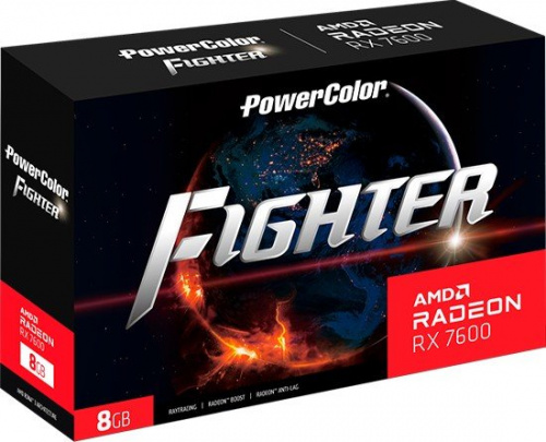 Видеокарта PowerColor Fighter Radeon RX 7600 8GB GDDR6 RX 7600 8G-F фото 3